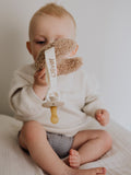 Teddy Pacifier Cuddle Moon Beige