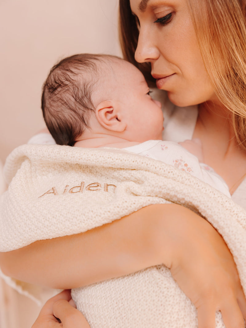 Knitted Blanket Cream