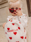 Backpack Hearts Cream