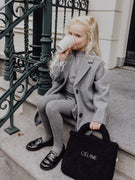 Mini Bolso Peluche Negra