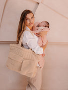 Wickeltasche Teddy Creme