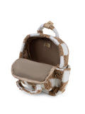Rucksack Blockmuster Braun