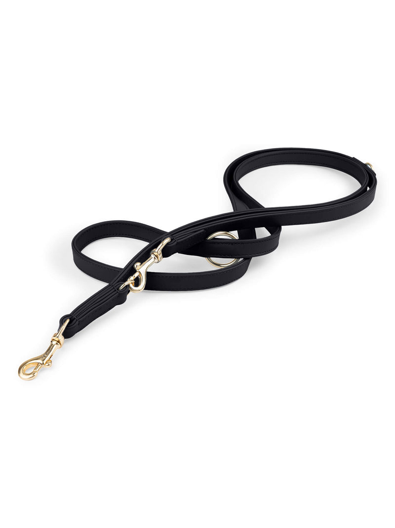 Hands-free Hundeleine Leder Schwarz