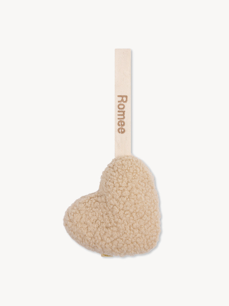 Teddy Schnuller-Kuscheltier Herz Creme