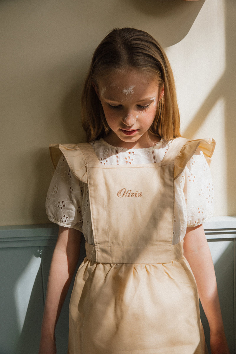 Keukenschort Ruffle Cream Kids