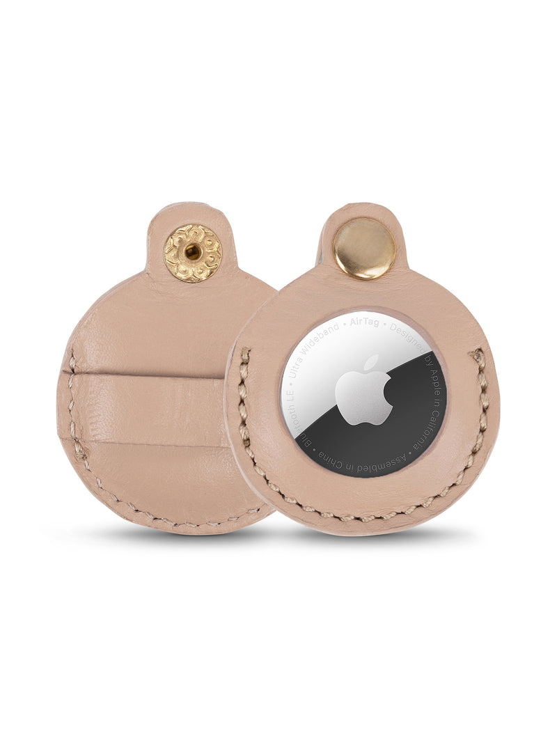 AirTag Lederhülle Beige