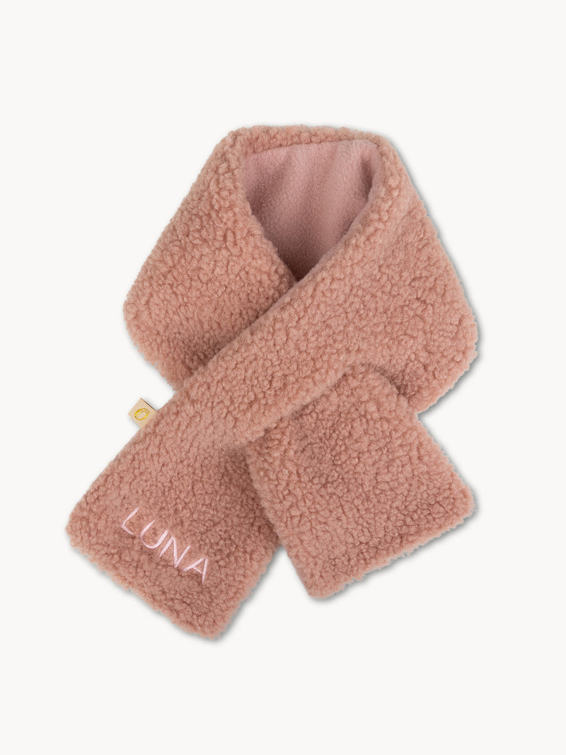 Écharpe Teddy Rose Poudré