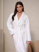 Bademantel Schneeweiß