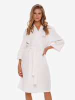 Waffle Robe White