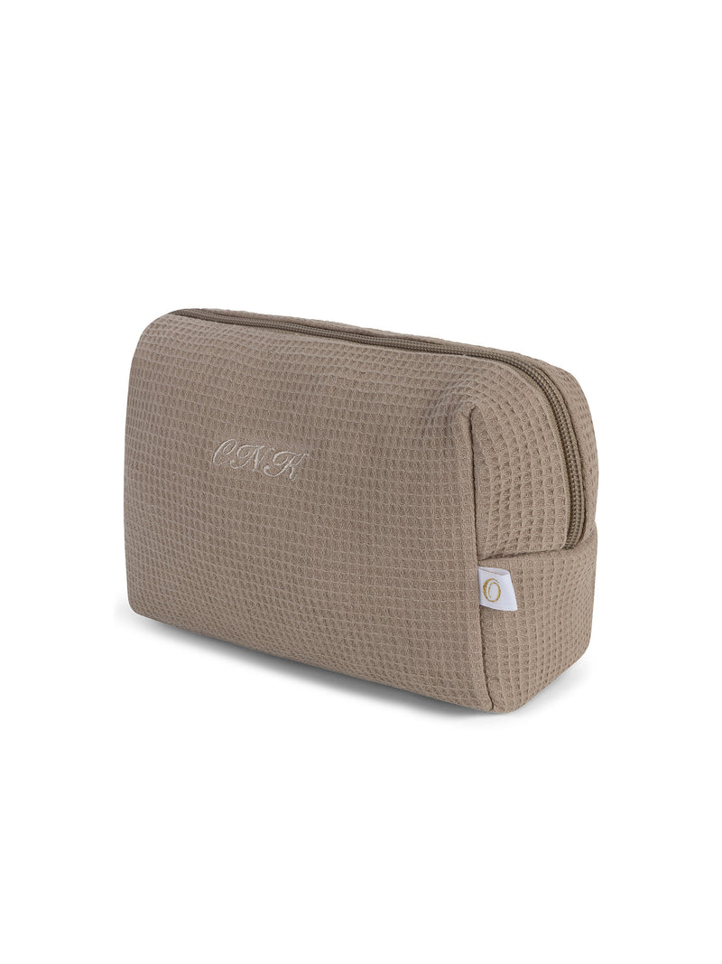 Pochette Waffle Taupe