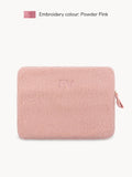 Teddy Laptop Pouch Powder Pink