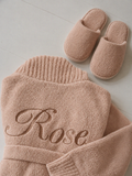 Peignoir Teddy Beige Long