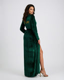 Kimono Velvet Emerald Green