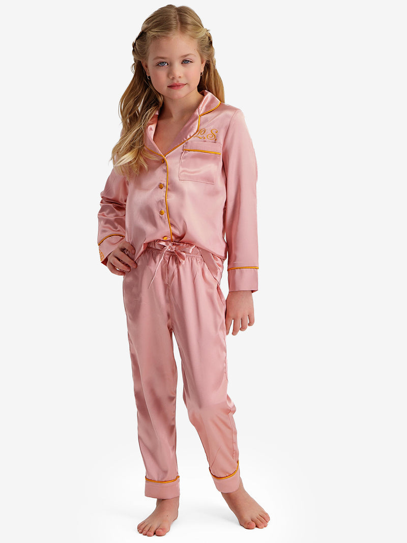 Pyjama Deluxe Blush Pink Lang Kinder