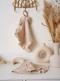 Hydrofiele Ruffle Speendoek Beige