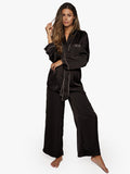 Pyjama Suit Satin Black