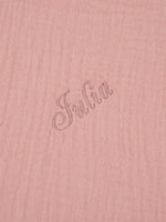 Hydrofiele Ruffle Speendoek Old Pink