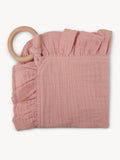 Hydrofiele Ruffle Speendoek Old Pink