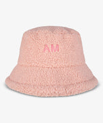 Gorro Pesquero Peluche Rosa Palo