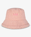 Gorro Pesquero Peluche Rosa Palo