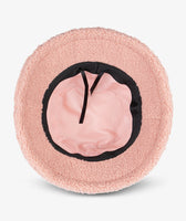 Gorro Pesquero Peluche Rosa Palo