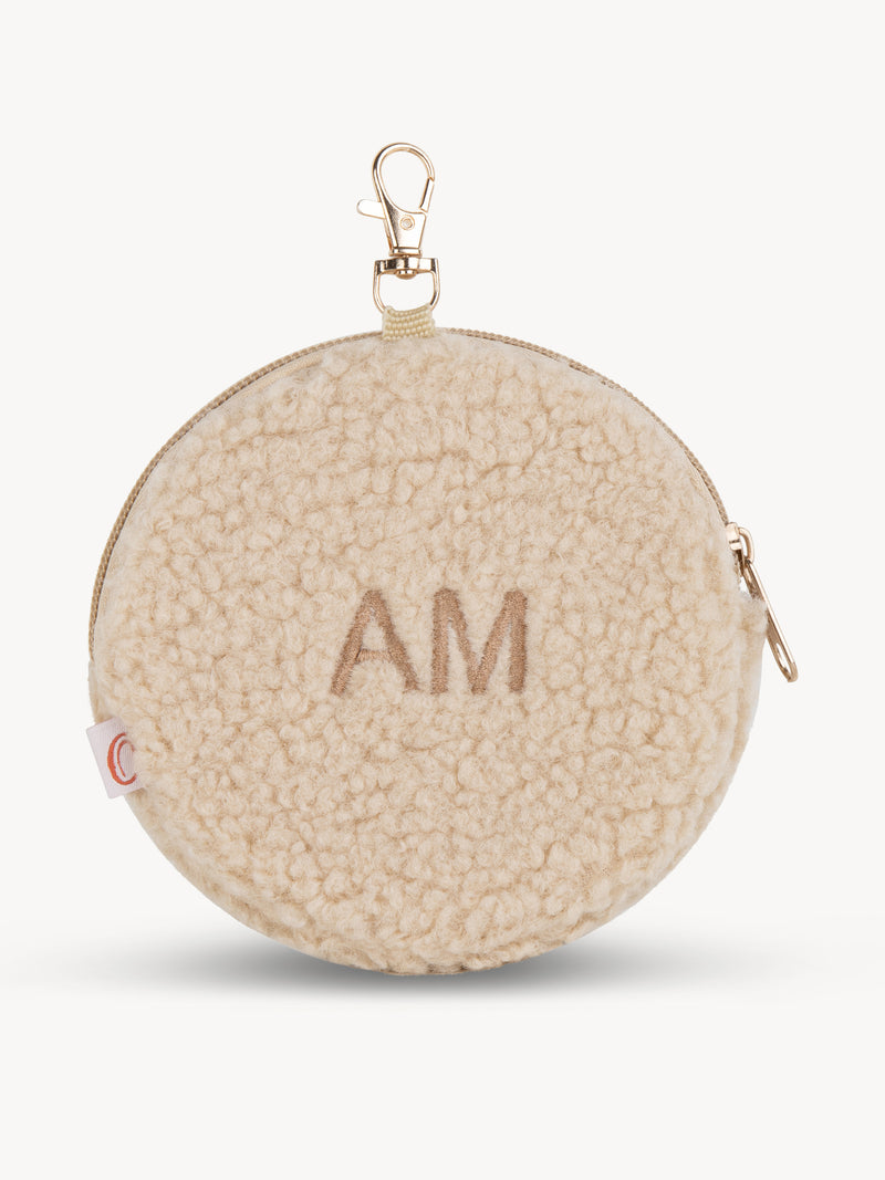 Monedero Peluche Crema