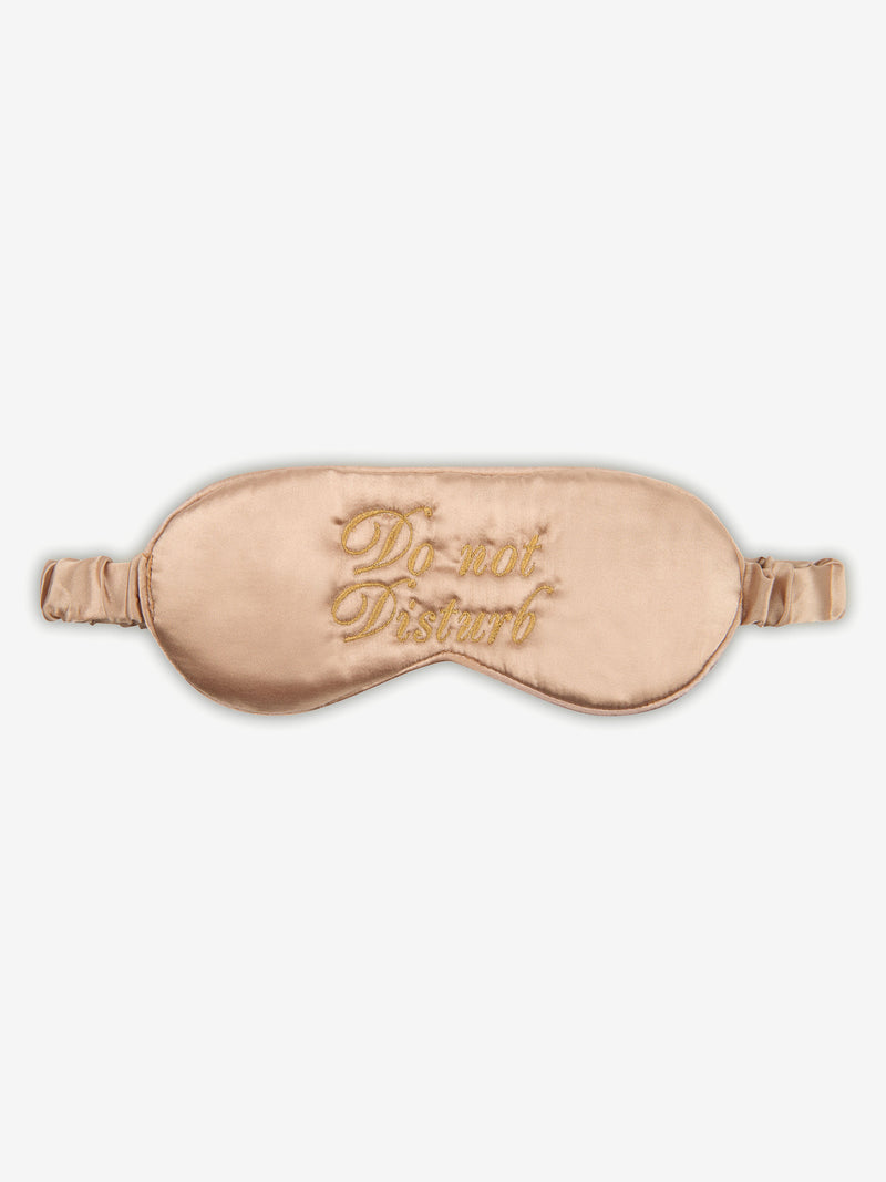 Schlafmaske Deluxe Goldbraun