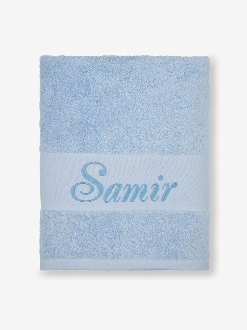 Petite Serviette De Bain Bleu Ciel