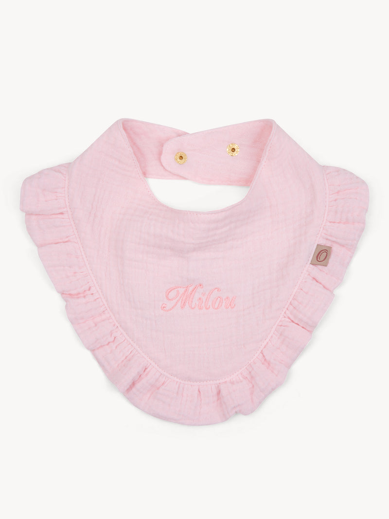 Slabbetje Ruffle Light Pink