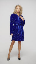 Kimono à Paillettes Bleu Cobalt